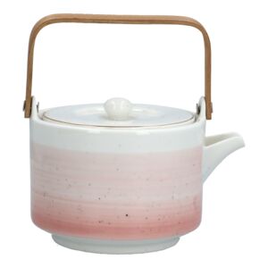 Easy Life Artisanal Porcelain Tea Pot Pink and White 800ml Easy Life Artisanal Porcelain Tea Pot Pink and White 800ml